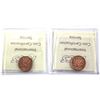 Image 2 : 1953 NSF & 1955 SF Canada 1-cent ICCS Certified MS-65. 2pcs