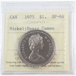 Nickel $1 1975 ICCS Certified SP-66 Heavy Cameo!