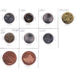 Estate Lot of 9x  RCM Tokens. You will receive the 1999-200  Millennium, 2001,2008,2x 2011,2013, CRM