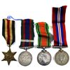 Estate Lot of War Medals with Ribbons. You will receive the Voluntary Service medals with ribbons.