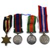 Image 2 : Estate Lot of War Medals with Ribbons. You will receive the Voluntary Service medals with ribbons.