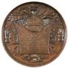 1871 Belgium Science and commerce Copper Medal. by H Meyer and F Baetes, global map after Mercator a