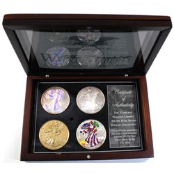 2005 Walking liberty 1oz .999 Fine  Silver Collection ( Tax Exempt). the collection comes with four 