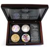 Image 1 : 2005 Walking liberty 1oz .999 Fine  Silver Collection ( Tax Exempt). the collection comes with four 