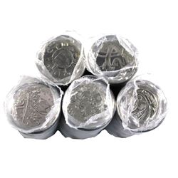 Lot of 5x 2000 Millennium Canada 25-cent Original Rolls of 40pcs Including  Health, community, celeb