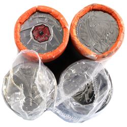 1992 Saskatchewan, 1996, 2004 Poppy & 2005 Veterans Canada 25-cent Original Rolls of 40pcs. 4 rolls