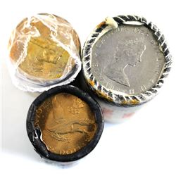 1982 constitution, 1992 Parliament  & 2006 Lucky Loon Canada One Dollar original roll of 25pcs. Impa