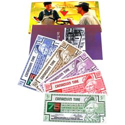 Canadian Tire 75th Anniversary Stamps and Coupon set. Lot includes 12x 0.45 cent stamps (total $5.40