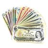 Image 1 : Group Lot of 53x Bank of Canada $1, $2, $5, $10 & $20 Multi-coloured Series Banknotes. You will rece