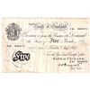 Image 1 : BE92b 1945 Great Britain 5 Pound Note, VF (Writing on back of note).
