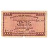 Image 1 : 1937 South Africa 10 Shillings Pick #82d Fine (Tear at bottom of note & 4 tiny pinholes on the right