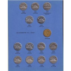 1922-1960 Canada  5-cents Collection nearly complete, missing 1925 & 1926 Far.