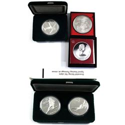4x Canada Olympic $10 & $20 Sterling silver coins. Lot includes: 1973  Montreal Olympic Skyline  10 