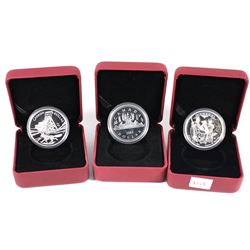 2003 Voyageur, 2003 Cobalt Discovery Anniversary & 2013 End of Seven Years War Proof Fine Silver Dol