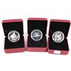 Image 1 : 2003 Voyageur, 2003 Cobalt Discovery Anniversary & 2013 End of Seven Years War Proof Fine Silver Dol