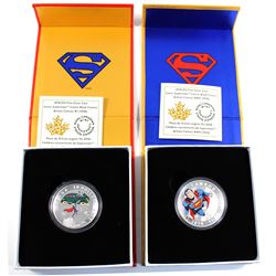 2014 Canada $10 Iconic Superman - Action Comics #1 (1938) & 2014 $15 Iconic Superman - Action Comics