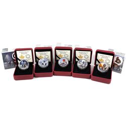 2017 Canada $10 NHL Passion To Play Fine Silver Coins - Ottawa Senators, Winnipeg Jets, Calgary Flam