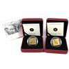 2010 & 2011 Canada $3 Wildlife Conservation Square Sterling Silver Gold Plated Coins - 2010 Barn Owl