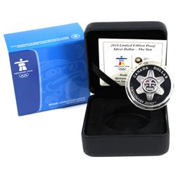 2010 Canada $1 The Sun Limited Edition Proof Sterling Silver Dollar (Toned).