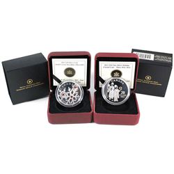 2011 Canada $20 Crystal Snowflake - Hyacinth & 2012 $20 The Three Wise Men Fine Silver Coins (2011 c