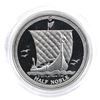 Image 1 : 1988 Isle of Man 1/2oz Fine Platinum Half Noble Coin in Capsule (Coin is scratched). TAX Exempt