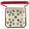 Image 1 : *1999-2000 Canada Chinese Millennium Sterling Silver Commemorative 25-coin Set in Deluxe Red Felt Di