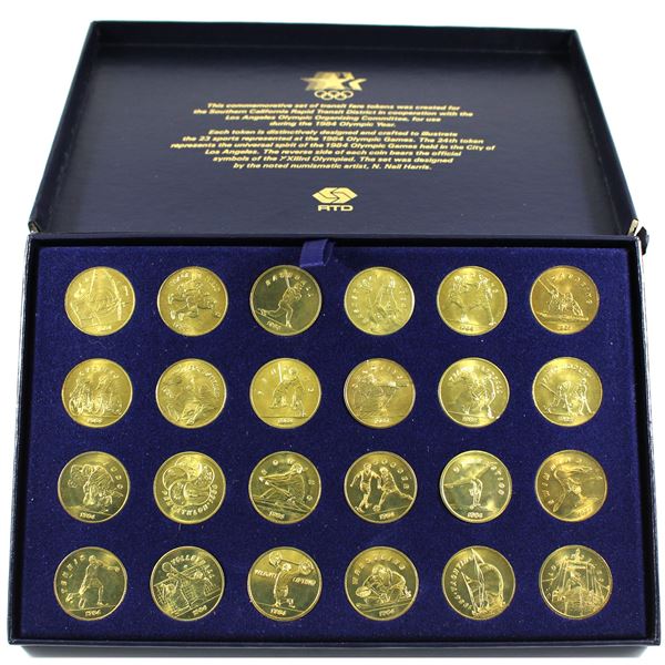 1984 Los Angeles Games of the XXIIIrd Olympiad 24-coin Token Set.