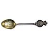 Image 1 : Unique!!! Sterling Silver Spoon with 1902 Canada 5-cent and Crown Attached at the Top of the Handle,