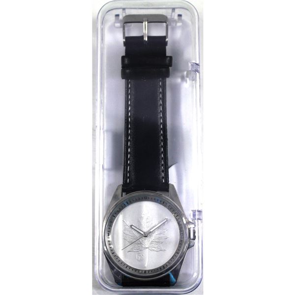 Canada F15 Privy No. 4 Replica Silver Maple Leaf Wristwatch. Stainless Steel Back, Waterproof 3 ATM,