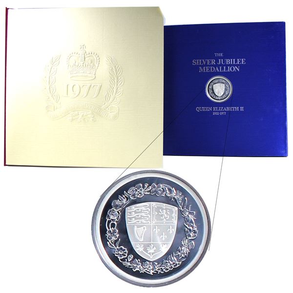 *1952-1977 The Medallion Folio of the Silver Jubilee of Queen Elizabeth II. Features the Canadian st