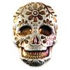 Image 1 : 2oz Fine Silver  Monarch Mint 'Sugar Skulls" with unique Purple/Gold colourized toning. (Tax Exempt)