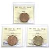 Image 1 : 2011,2012 Old generation & 2015  Canada Loon Dollar ICCS Certified MS-66. 3pcs