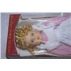 Image 2 : Collector Porcelain Doll, Pink Gingham Dress, White Arrow and Model 16107A-F