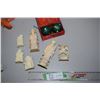 Image 1 : Chinese Musical Bowls and 3 Bone, 3 Plastic Figurines