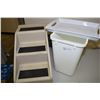 Image 1 : Kitchen Step, Tray and Garbage Can