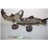 Image 1 : 2X THE MONEY - Folk Art Metal/Wood Fish