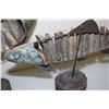 Image 2 : 2X THE MONEY - Folk Art Metal/Wood Fish