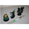 Image 2 : 3X THE MONEY - Small Blue Mountain Figurines