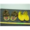 Image 1 : Beaded Slippers (Men's 9ish) and Vintage Slippers (Ladies 9.5-10)