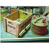 Image 4 : Vintage Gas Can and Vintage Pepsi Wooden Crate