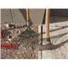 Image 3 : Lot of Garden Tools, Rakes, Axe and Broom