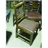 Image 2 : 3 Vintage Wooden Chairs