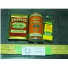 Image 1 : Vintage Spice Tins and Glass Bottle