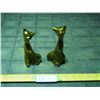 Image 1 : 2 Brass Cat Ornaments