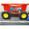 Image 2 : Kids Plastic Gardening Wagon With Tools