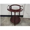 Image 4 : Mahogany Wood Stand 29" T Center Opening 13.25" Diameter
