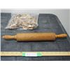 Image 3 : Vintage Wooden Rolling Pin and Vintage Wooden Clothes Pins