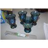Image 1 : 4 Carnival Grape Stemmed Wine Goblets