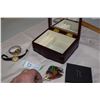Image 1 : Jewelry Box with Watches and Broach