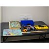 Image 1 : Kids Plastic Tool Box and Tools Set Plus Historical Map of Canada Puzzle